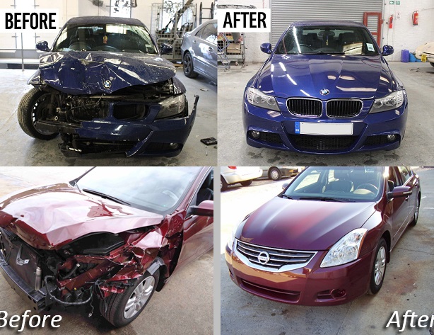 denting and painting service car repair